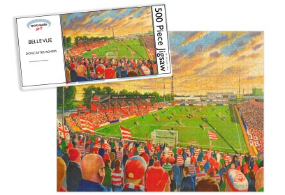 Belle Vue Stadium Fine Art Jigsaw Puzzle - Doncaster Rovers FC